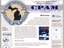 Tablet Screenshot of crimepreventionassociationofmichigan.org